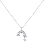 [Clover Jewelry]ユニーク レインボースター ネックレス