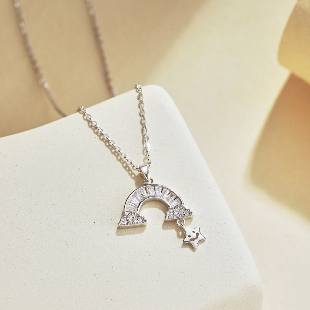 [Clover Jewelry]ユニーク レインボースター ネックレス