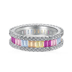 [Clover Jewelry]デイリーリング | 万華鏡のようなエメラルドカット
