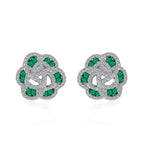 [Clover Jewelry]Exquisite Flower Shape Daily Earrings