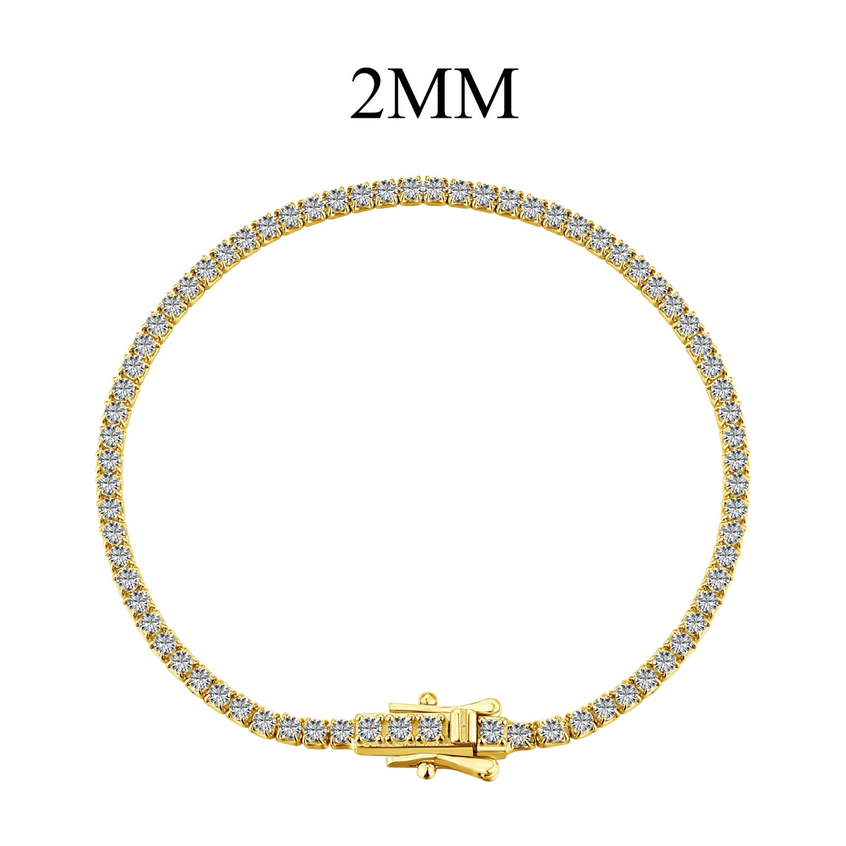 [Clover Jewelry]煌めくカラフルなラウンドカットパーティブレスレット