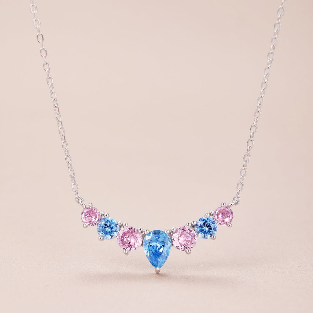 [Clover Jewelry]カラフルなハートネックレス
