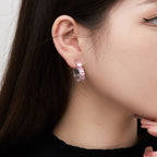 [Clover Jewelry]Strahlende Ohrringe mit Herz-Ausschnitt