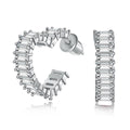 [Clover Jewelry]Strahlende Ohrringe mit Herz-Ausschnitt
