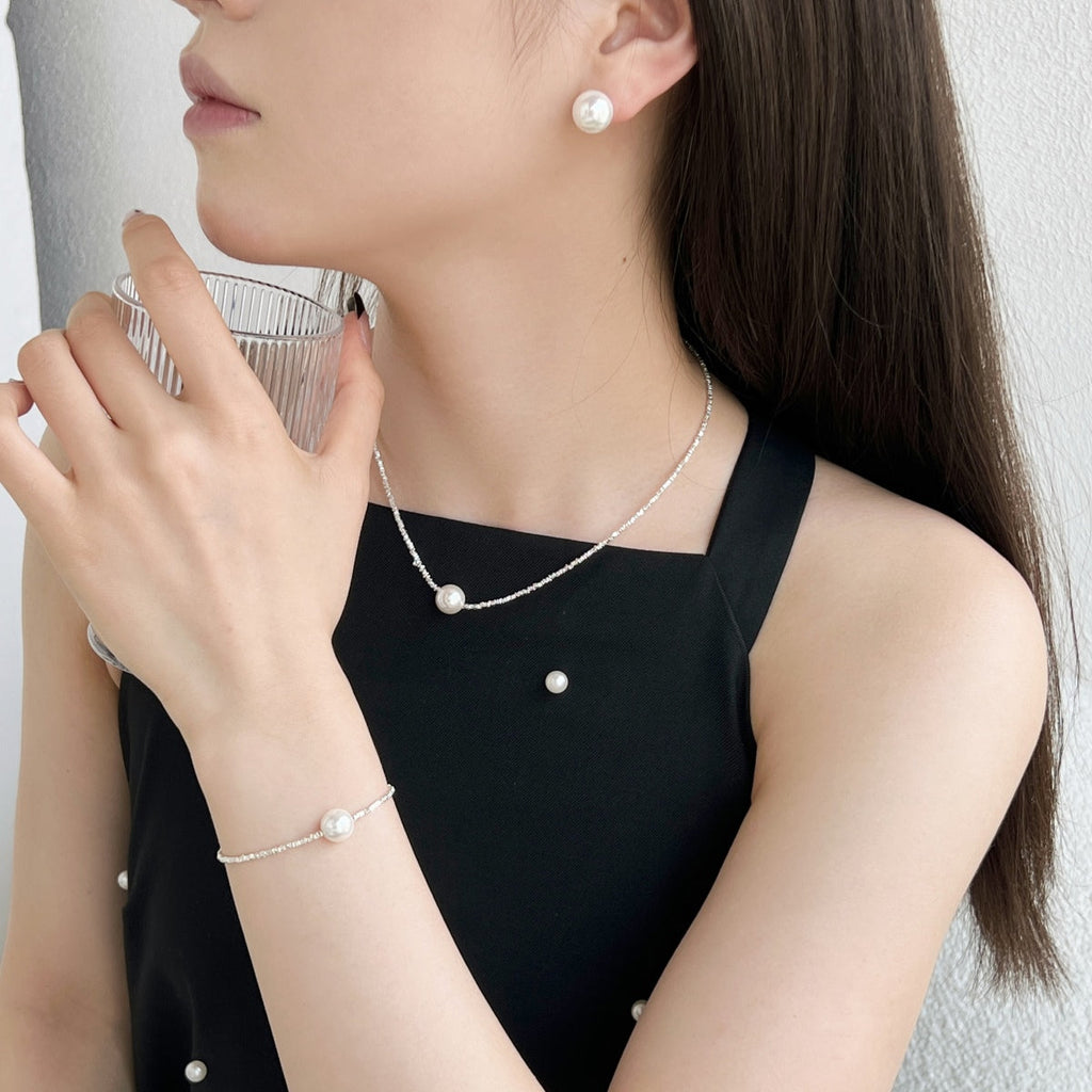 [クローバー・ジュエリー]繊細なパールピアス