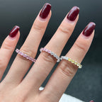 [Clover Jewelry]ラウンドカットテニスリング
