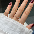[Clover Jewelry]繊細で魅惑的なウェーブ型デイリーリング