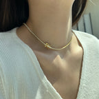 [Clover Jewelry]ラウンドシェイプ テニスネックレス