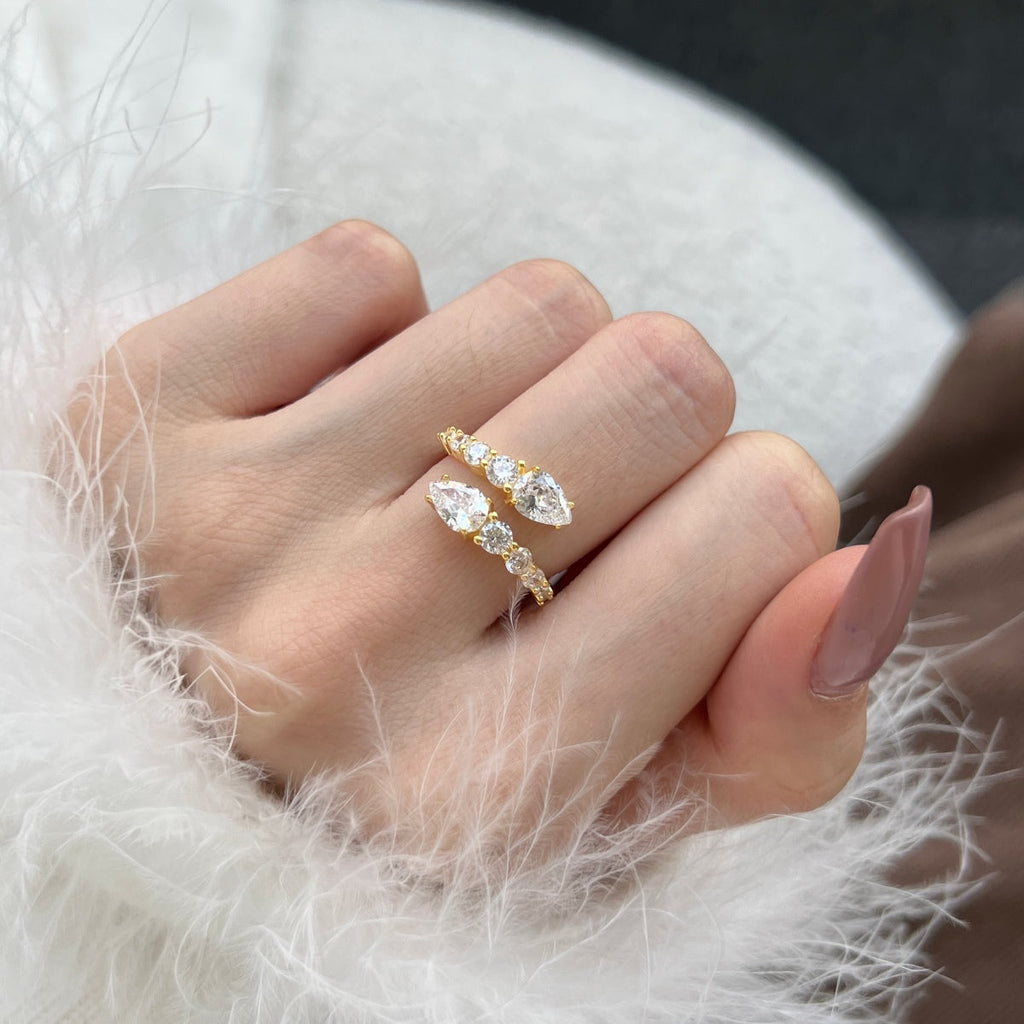 [Clover Jewelry]繊細で生き生きとしたスネークシェイプデイリーリング