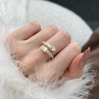 [Clover Jewelry]繊細で生き生きとしたスネークシェイプデイリーリング