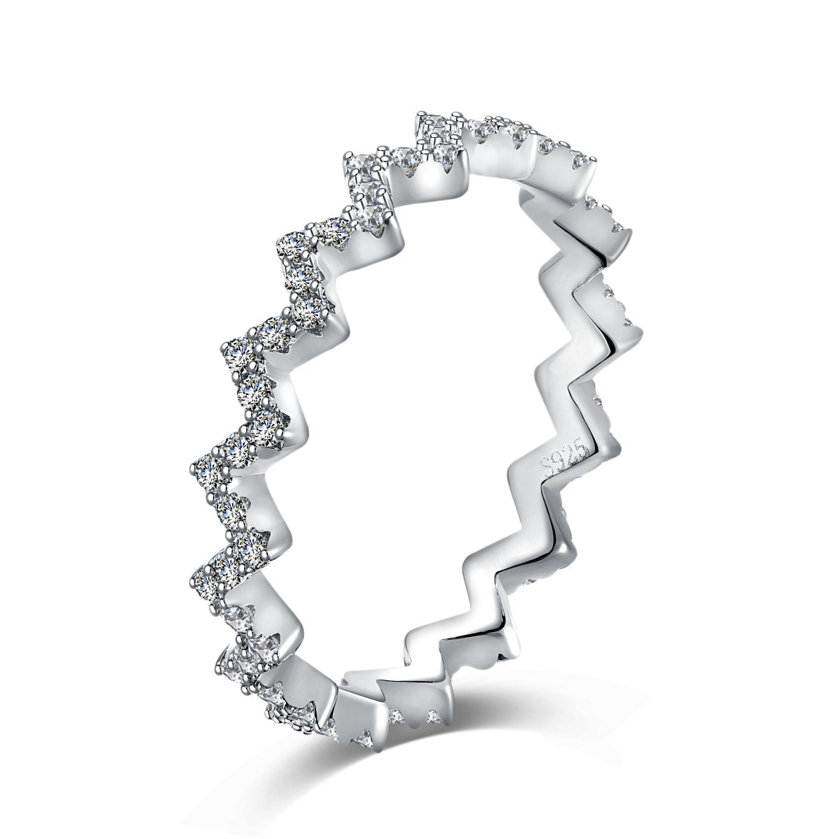 [Clover Jewelry]繊細で魅惑的なウェーブ型デイリーリング