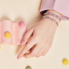[Clover Jewelry]華やかな輝きのラウンドカットパーティーブレスレット