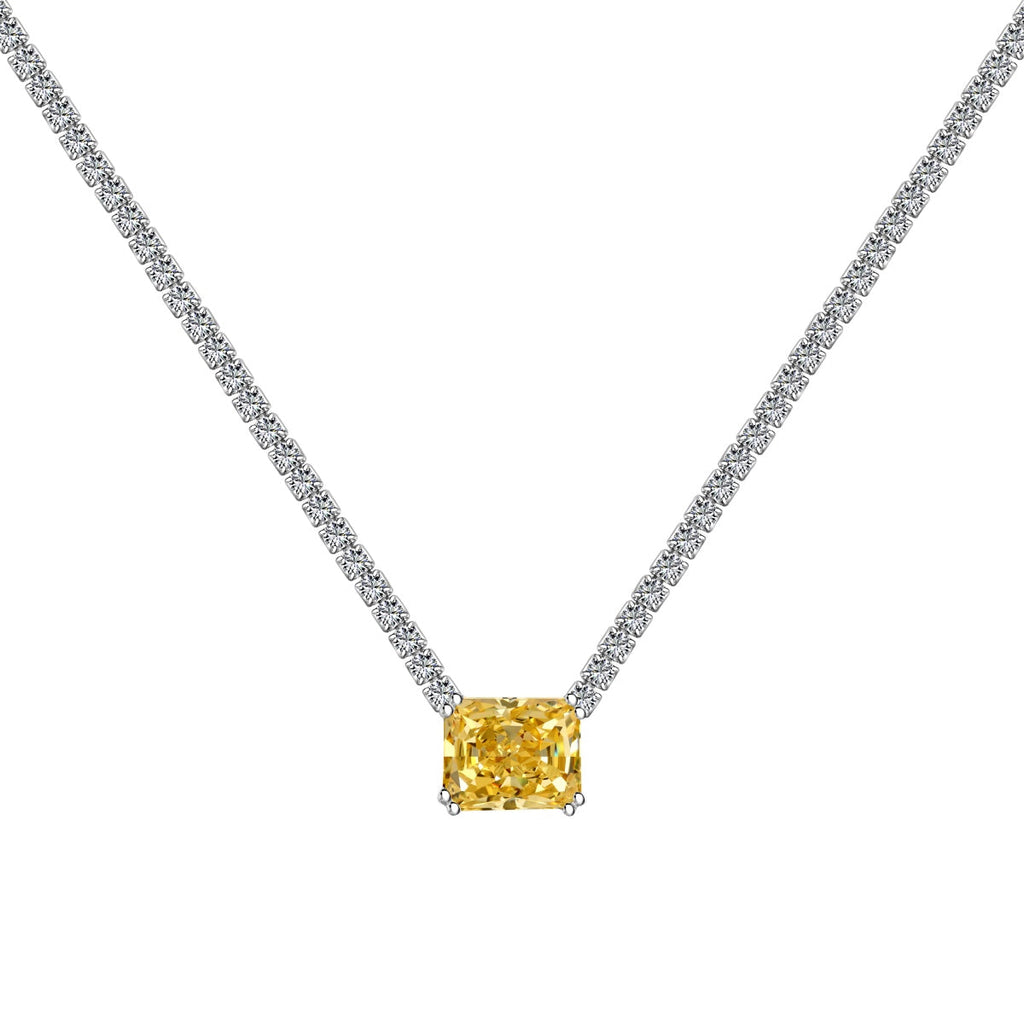 [Clover Jewelry]4.0カラット エレガントラディアントカットネックレス