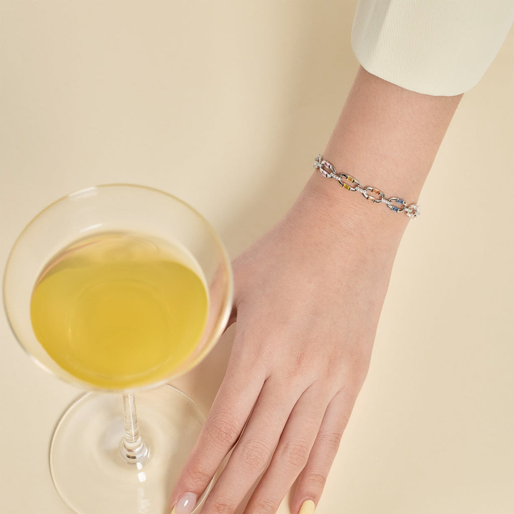 [クローバージュエリー]華やかでカラフルなデイリーブレスレット