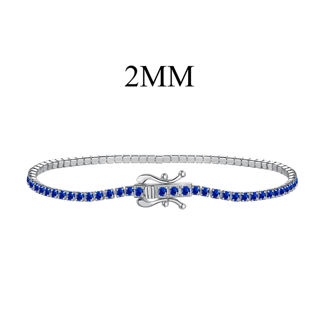 [Clover Jewelry]煌めくカラフルなラウンドカットパーティブレスレット
