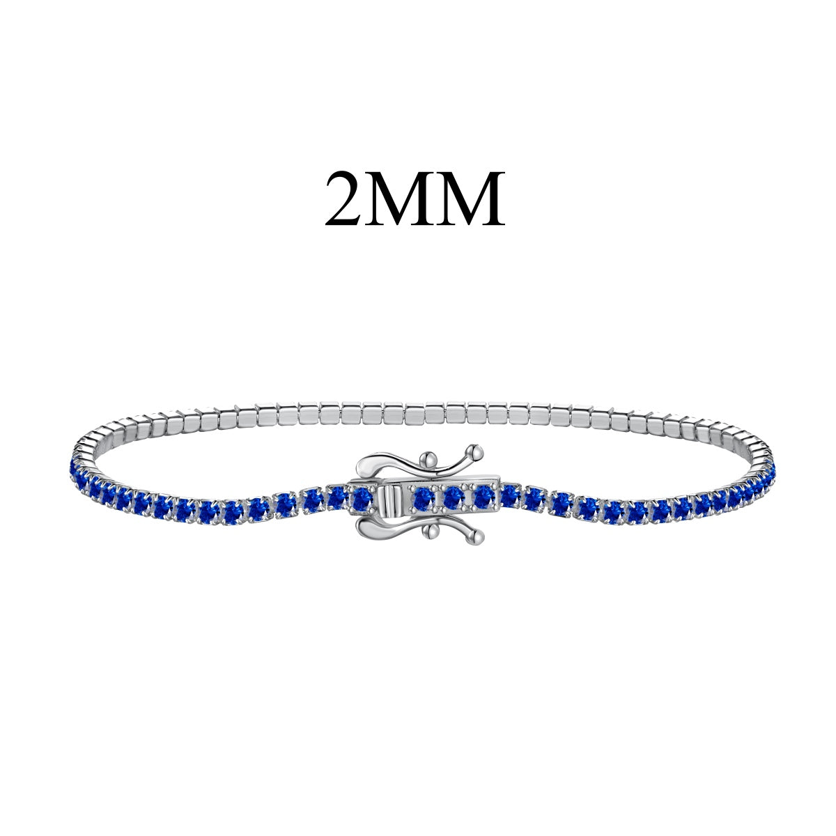 [Clover Jewelry]煌めくカラフルなラウンドカットパーティブレスレット