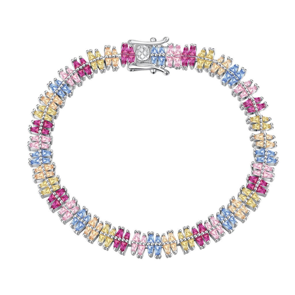 [Clover Jewelry]煌めく精巧なマルチカットパーティブレスレット