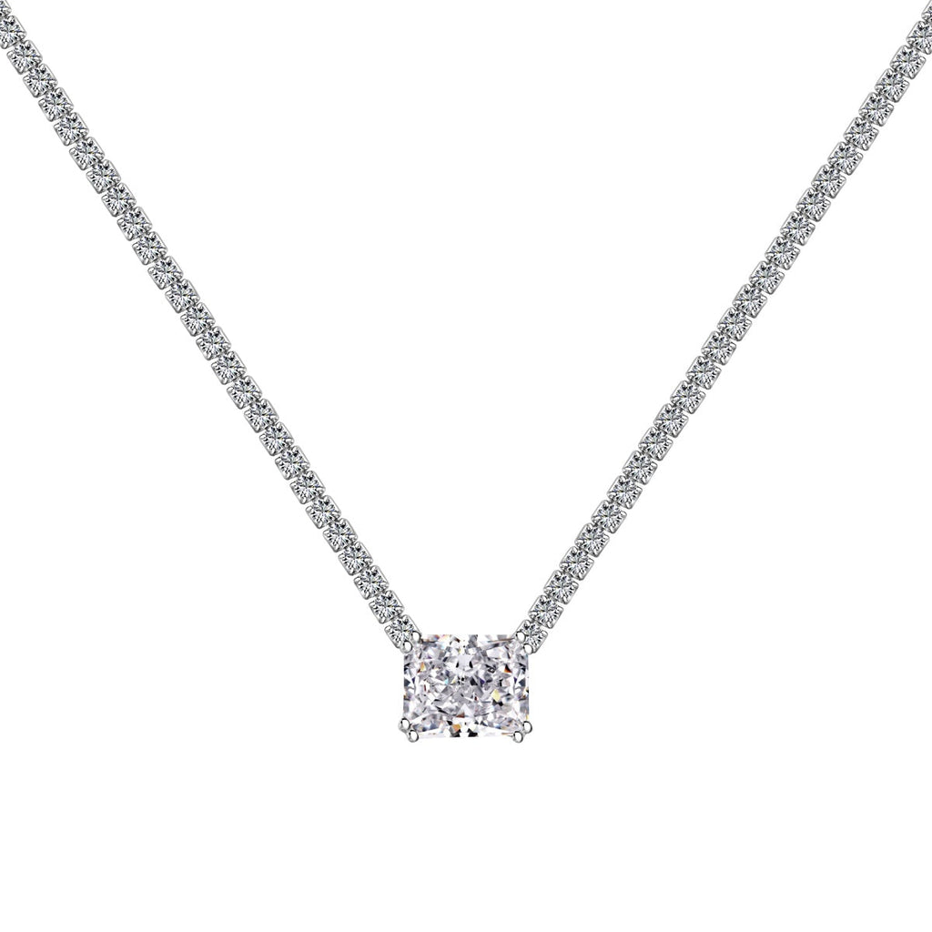 [Clover Jewelry]4.0カラット エレガントラディアントカットネックレス