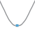 [Clover Jewelry]1.0カラット 輝くオーバルカットネックレス