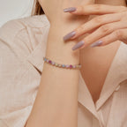 [Clover Jewelry]カラフルエメラルドカットデイリーブレスレット