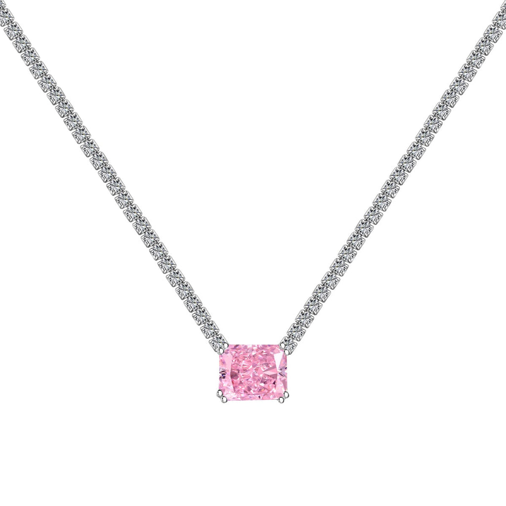 [Clover Jewelry]4.0カラット エレガントラディアントカットネックレス