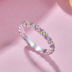 [Clover Jewelry]デイリーリング ラウンドカット 上品な輝き