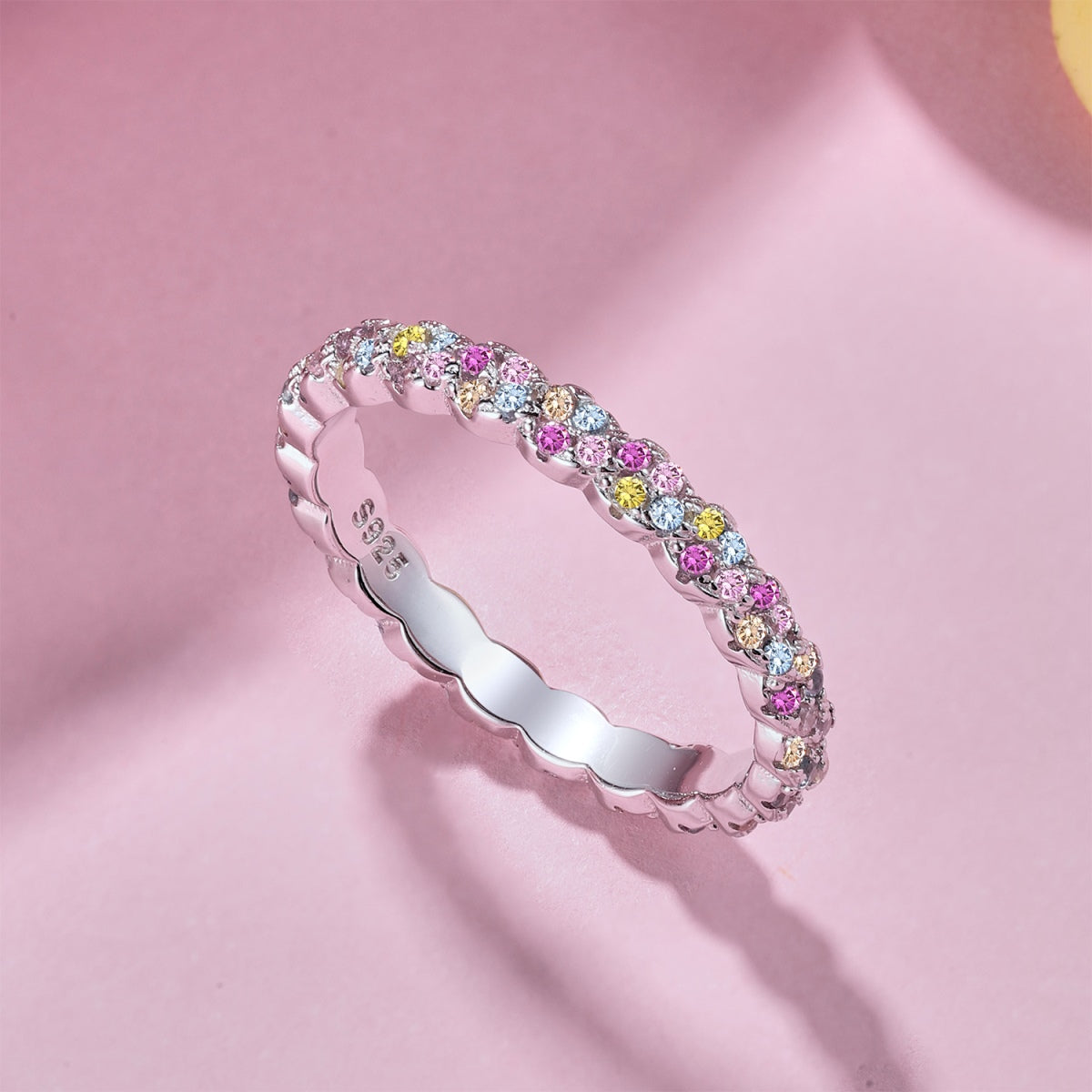 [Clover Jewelry]デイリーリング ラウンドカット 上品な輝き