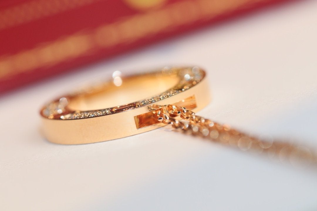 [Clover Jewelry]LOVE NECKLACE ADJUSTABLE ROSE GOLD