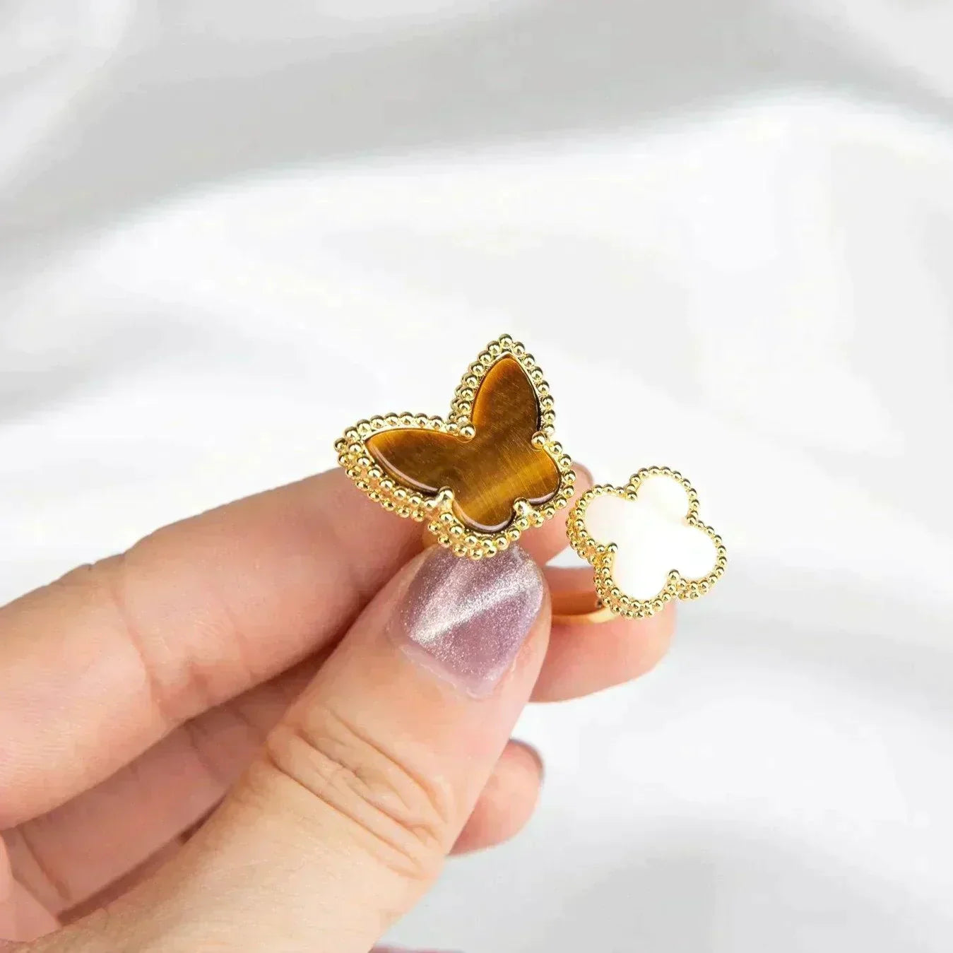 [Clover Jewelry]LUCKY BETWEEN THE FINGER RING