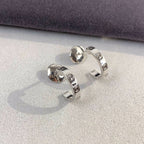 [Clover Jewelry]LOVE EARRINGS 2.65MM SILVER