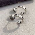 [Clover Jewelry]LOVE EARRINGS 2.65MM SILVER