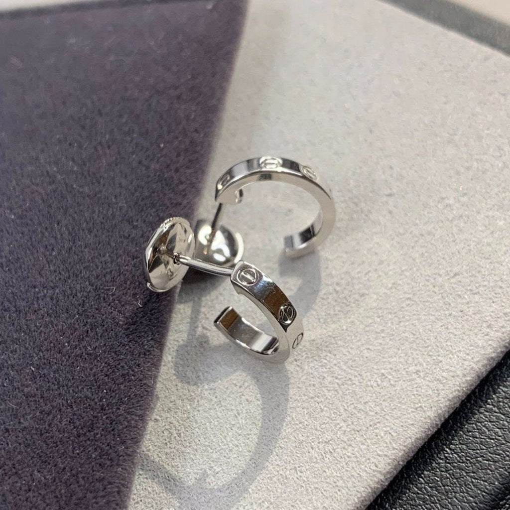 [Clover Jewelry]LOVE EARRINGS 2.65MM SILVER
