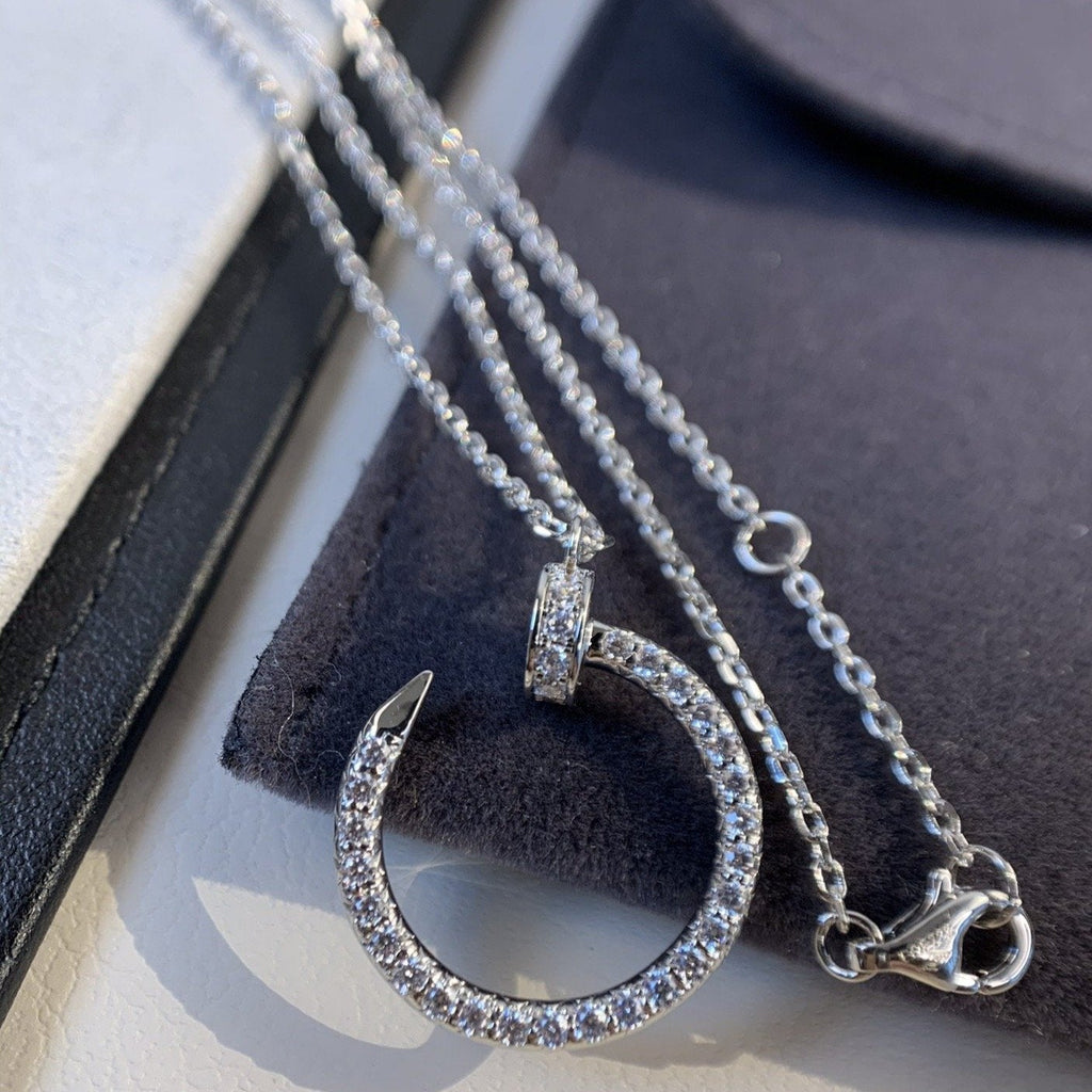 [Clover Jewelry]ジュスト ネックレス シルバー ダイヤモンド