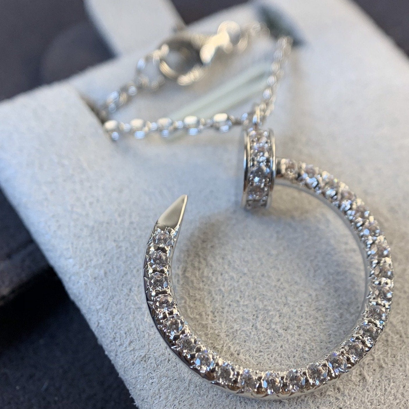 [Clover Jewelry]ジュスト ネックレス シルバー ダイヤモンド