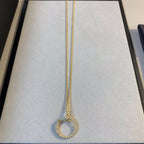 [Clover Jewelry]JUSTE NECKLACE GOLD DIAMONDS