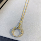 [Clover Jewelry]JUSTE NECKLACE GOLD DIAMONDS