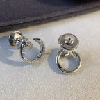 [Clover Jewelry]JUSTE EARRINGS SILVER DIAMONDS