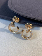 [Clover Jewelry]JUSTE EARRINGS GOLD DIAMONDS