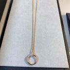 [Clover Jewelry]JUSTE NECKLACE PINK GOLD
