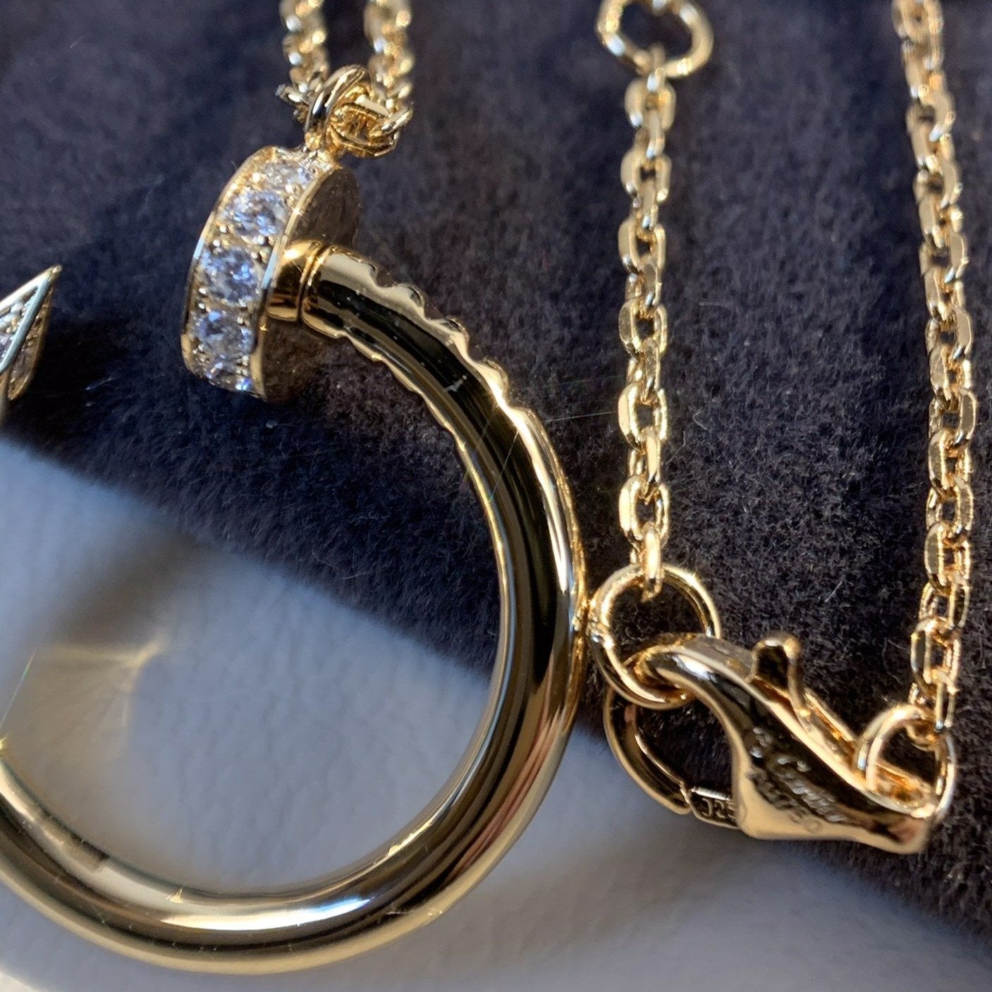[Clover Jewelry]JUSTE NECKLACE PINK GOLD