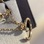 [Clover Jewelry]JUSTE NECKLACE PINK GOLD