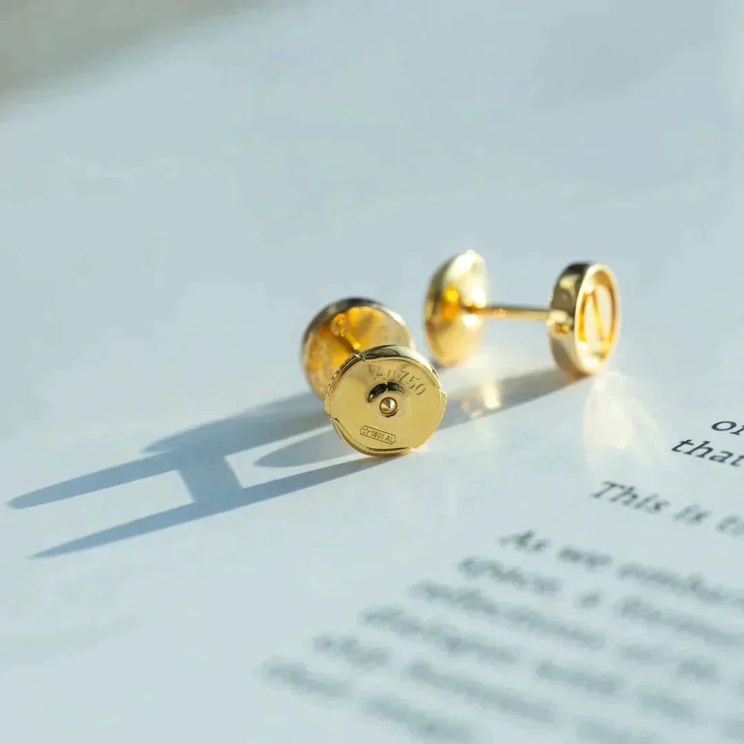 [Clover Jewelry]LOVE EARRINGS GOLD 10MM