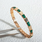 [Clover Jewelry]SERPENTI BRACELET PINK GOLD MALACHITE