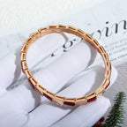 [Clover Jewelry]SERPENTI BRACELET PINK GOLD RUBELLITE