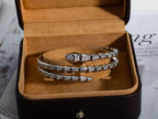 [Clover Jewelry]SERPENTI ARMREIF SILBER DIAMANT DOPPELREIHIG