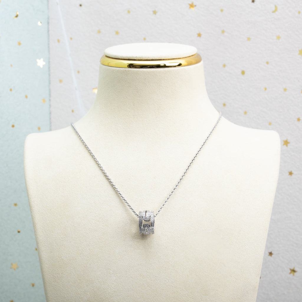 [Clover Jewelry]PARENTESI-HALSKETTE SILBER DIAMANT