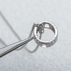 [Clover Jewelry]PARENTESI-HALSKETTE SILBER DIAMANT