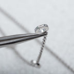 [Clover Jewelry]PARENTESI-HALSKETTE SILBER DIAMANT
