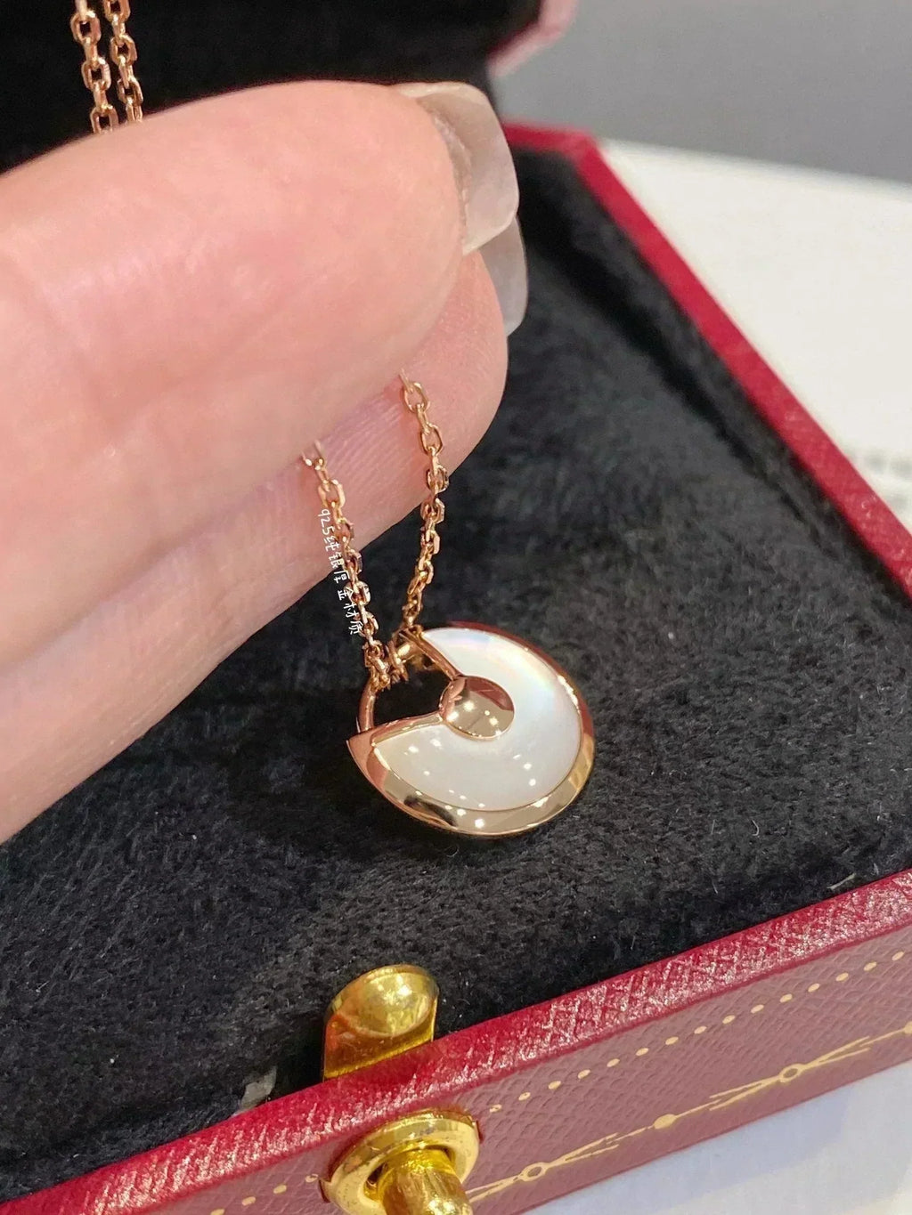 [Clover Jewelry]AMULETTE ROSE GOLD MOP NECKLACE