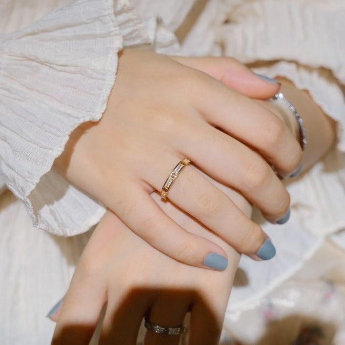 [Clover Jewelry]LOVE RING 2.65MM DIAMOND